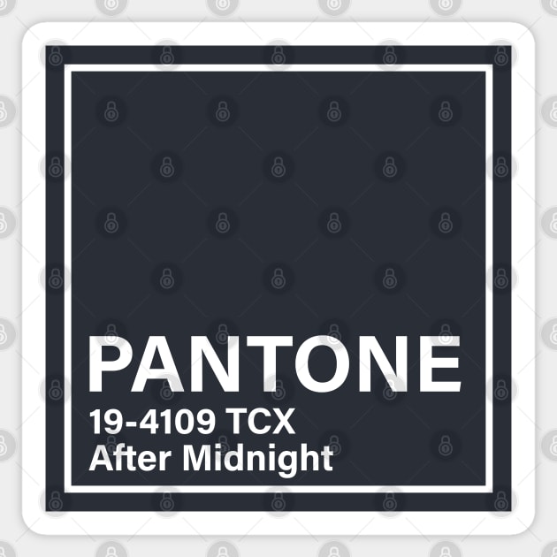 pantone 19-4109 TCX After Midnight Sticker by princessmi-com